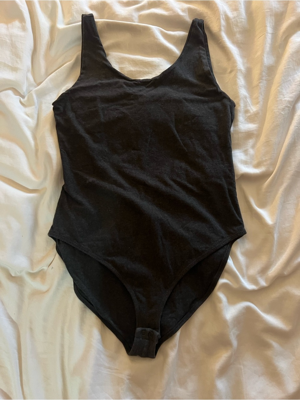 Pact charcoal One-Piece Bodysuit